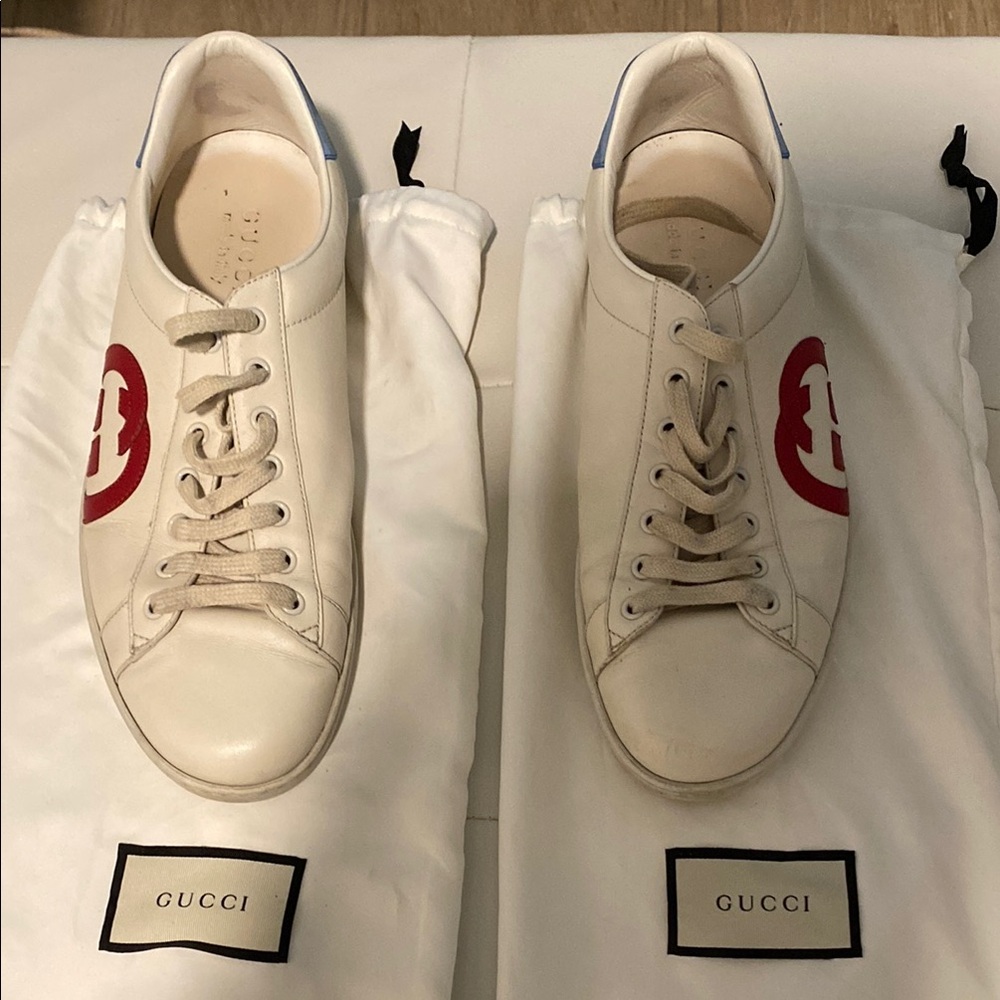 Gucci Sneakers with Textured Leather